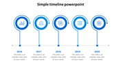 Attractive Simple Timeline PowerPoint Slide Template