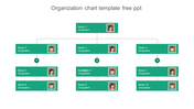 Creative Organization Chart Template Free PPT-Ten Node