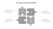 Download Our Free Jigsaw Puzzle PPT Template Designs 4-Node