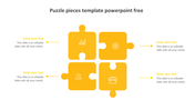 Stunning Puzzle Pieces Template PowerPoint Free