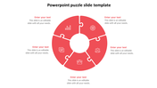 Add PowerPoint Puzzle Slide Template Designs 5-Node