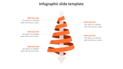 Effective Infographic Slide Template In Orange Color