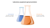 Laboratory setup with a stand holding a green bubbling flask and a test tube with pink liquid.