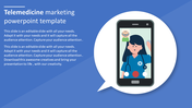 Attractive Telemedicine Marketing PowerPoint Template Design