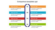 Awesome Comparison Templates PPT Slide Design-8 Node