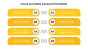 Most powerful Cause And Effect PowerPoint Template Design