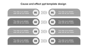 Creative Cause And Effect PPT Template Design