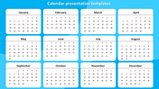 Effective Calendar Presentation Templates Design