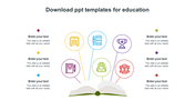 Download PPT Templates For Education System-Six Node