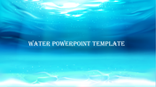 Water themed slide featuring an underwater scene with light reflections, displaying the title in white text.