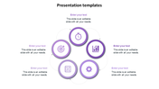 Awesome Presentation Templates with Five Nodes Slides