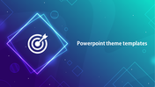 PowerPoint Theme Templates With Blue Background