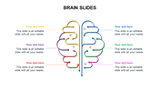 Professional-Looking Brain Slides Design Template Slide