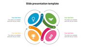 Stunning Slide Presentation Template Design-Four Node