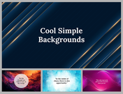 Cool Simple Backgrounds PowerPoint and Google Slides Themes