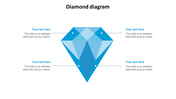 Diamond Diagram PowerPoint Presentation-Four Node