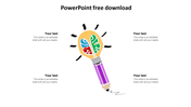 Astounding PowerPoint Free Download with Four Node Slides