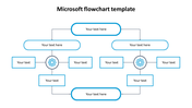 Attractive Microsoft Flowchart Template For PowerPoint