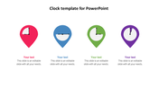 Attractive Clock Template For PowerPoint Presentation