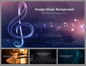 Design Music Background PowerPoint and Google Slides Themes