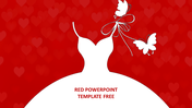 Amazing Red PowerPoint Template Free Download Slides