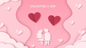 Elegant Free PowerPoint Templates Valentine's Day Design