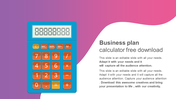 Business Plan Calculator Free Download Design