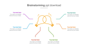 Attractive Brainstorming PPT Download Slide Templates