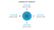 Simple Compass PPT Template Slides