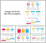 Sample 30 60 90 Day Plan PPT and Google Slides Templates