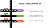 Impressive Project Milestone Template PPT Presentation