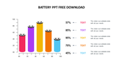 Effective Battery PPT Free Download Slide-Chart Model