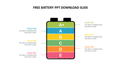 Free battery PowerPoint Template Download Google Slides