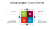 4 Noded Unemployment Design PPT Template and Google Slides