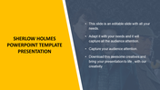 Sherlow Holmes PowerPoint Template Presentation PPT Slides