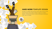 Simple and Stunning Hard Work Template Design Slides