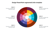 Slide with a segmented circle in rainbow colors labeled A to G, surrounded by six text boxes.