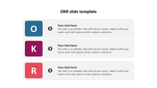 Splendiferous OKR Slide Template For PowerPoint Presentation