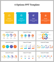 4 Options PPT Presentation and Google Slides Templates