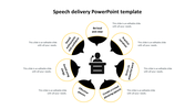 Speech Delivery PowerPoint Template Design Presentation