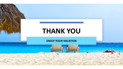 Simple thank you slide design 