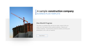 Sample Construction Company Business Plan PPT & Google Slide