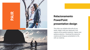 relacionamento PowerPoint presentation design template