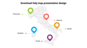 Download Italy map Presentation Design Template