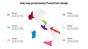 Simple Italy map presentation PowerPoint design