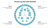 Effective Circular Org Chart Slide Download Template