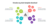 Attractive Circular Org Chart Template Download Slide