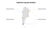 Use Argentina map PPT template 