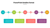 Our Predesigned PowerPoint Timeline Format-Four Node