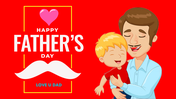 Special fathers day PPT PowerPoint slide